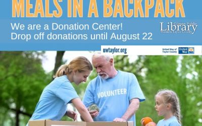 Drop off Donations for Meals in a Backpack through August 22