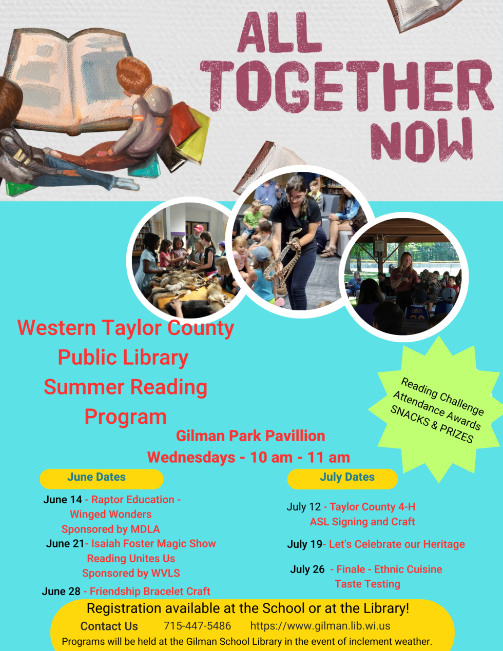 2023 Summer Reading Program Western Taylor County Public Library