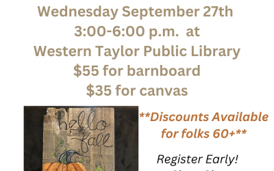 Fall Painting Class – Hosted by Tricia’s Crafts
